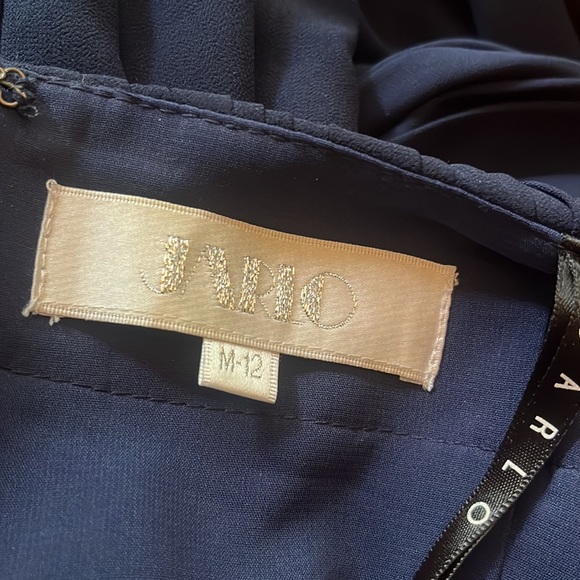 JARLO NAVY FLORENCE OFF SHOULDER GOWN VERY GOOD CONDITION (12) - Picture 10 of 12